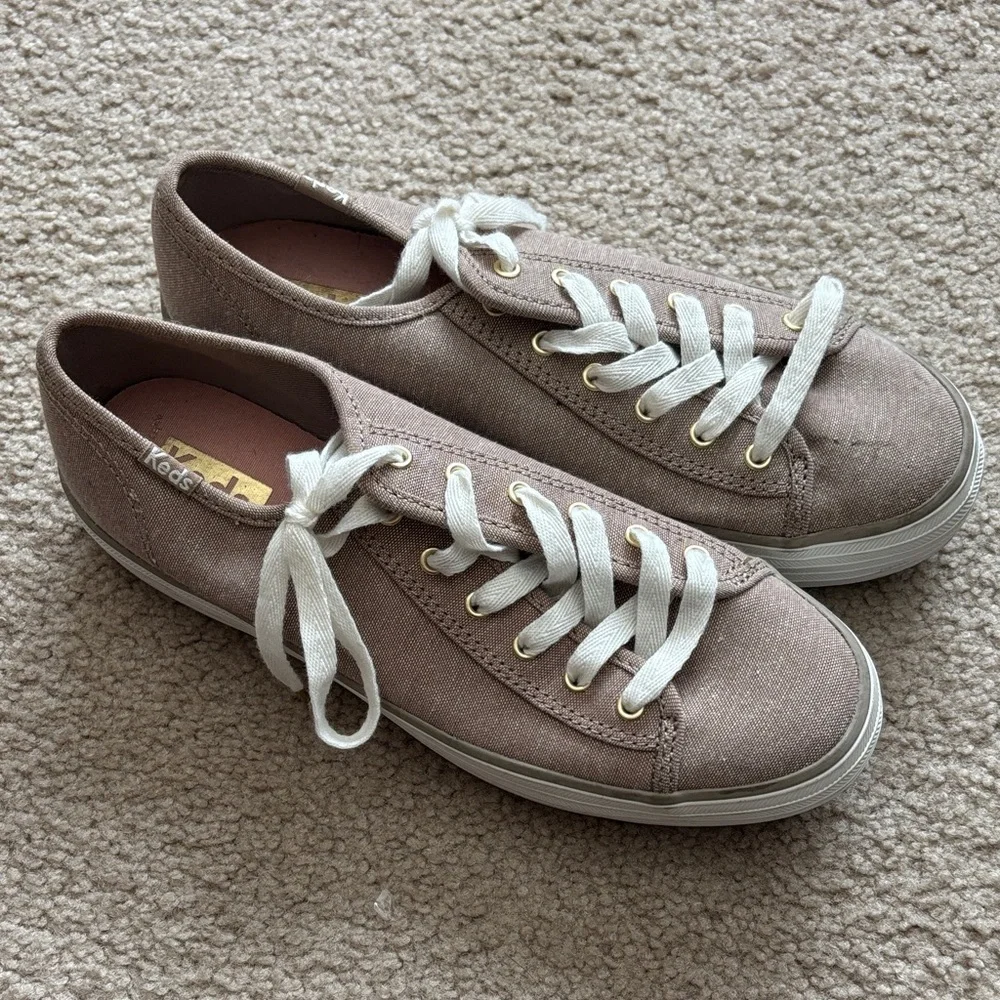 Keds Tan Canvas Sneakers size women’s 6